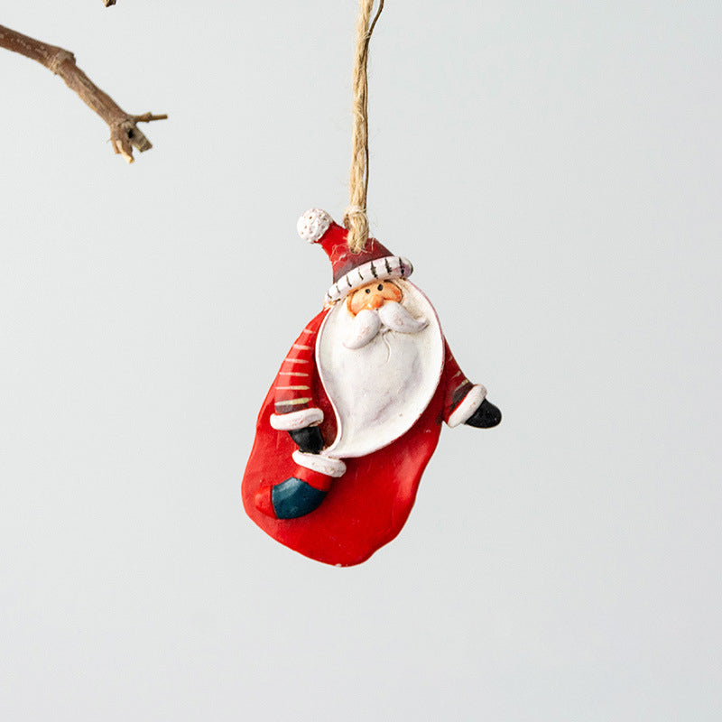 Hand Painted Christmas Hanging Ornament-Next Deal Shop-Santa-Next Deal Shop