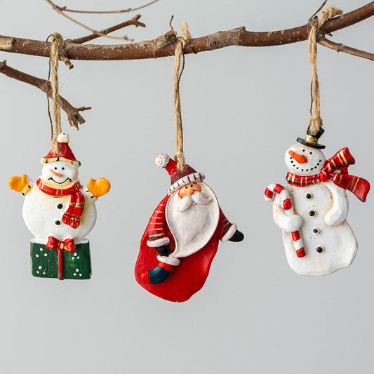 Hand Painted Christmas Hanging Ornament-Next Deal Shop-Set of 3-Next Deal Shop