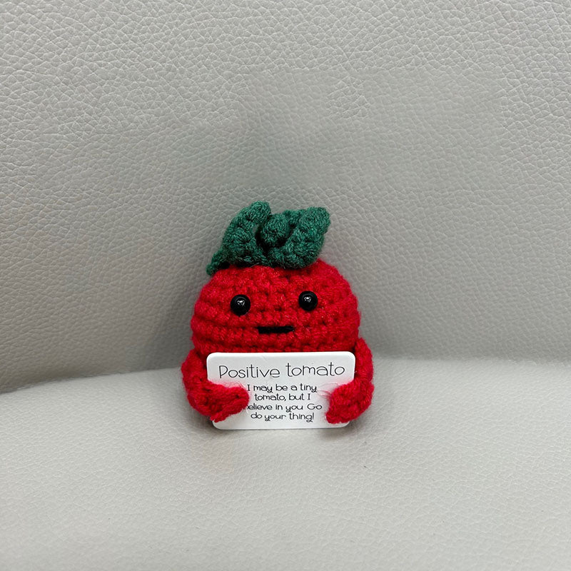 Handmade Crochet Doll with Encouragement Card-Next Deal Shop-Tomato-Next Deal Shop