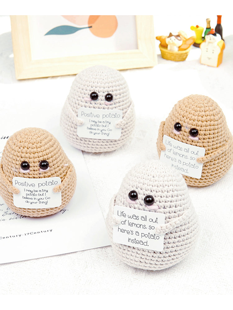 Handmade Crochet Potato with Encouragement Card-Next Deal Shop-Next Deal Shop