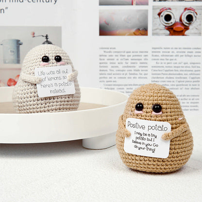 Handmade Crochet Potato with Encouragement Card-Next Deal Shop-Next Deal Shop