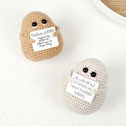 Handmade Crochet Potato with Encouragement Card-Next Deal Shop-Next Deal Shop