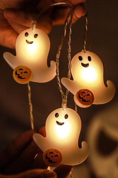 Guirnalda de luces LED adorable para Halloween de 9,84 pies y 20 luces LED