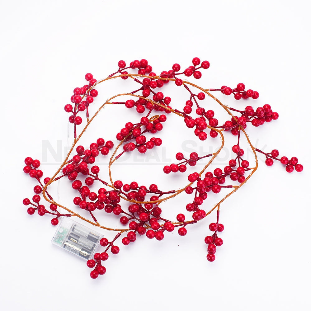 LED Red Berry Vine Light-Next Deal Shop-Next Deal Shop