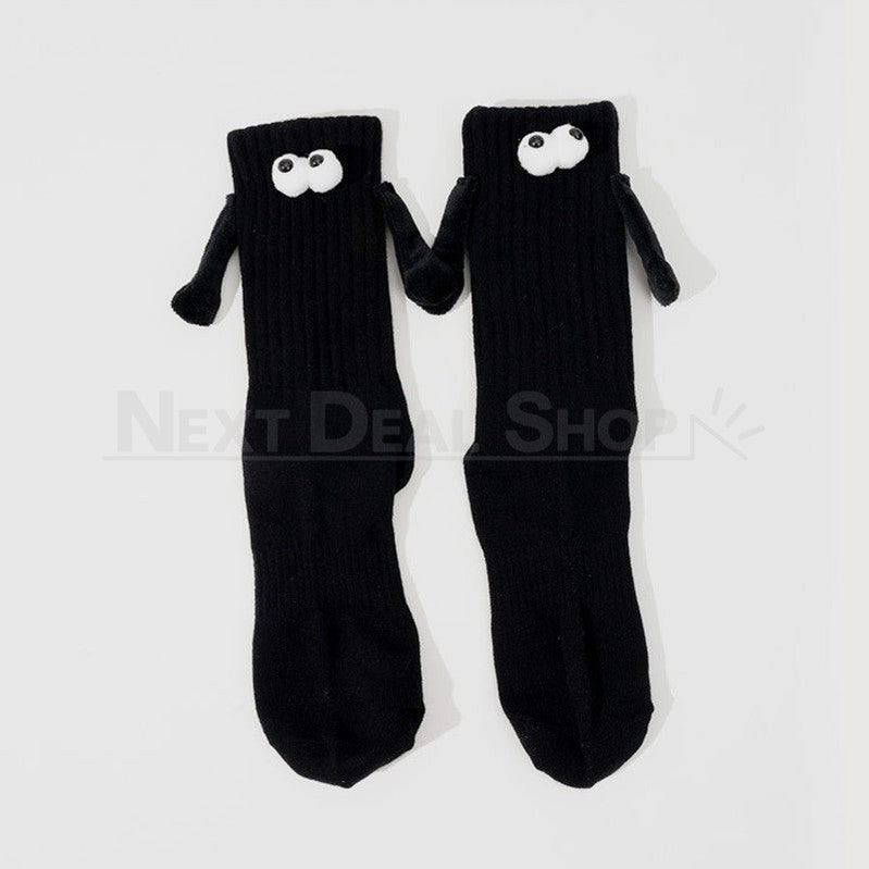 Magnetic Holding Hands Socks-Next Deal Shop-Black-Next Deal Shop