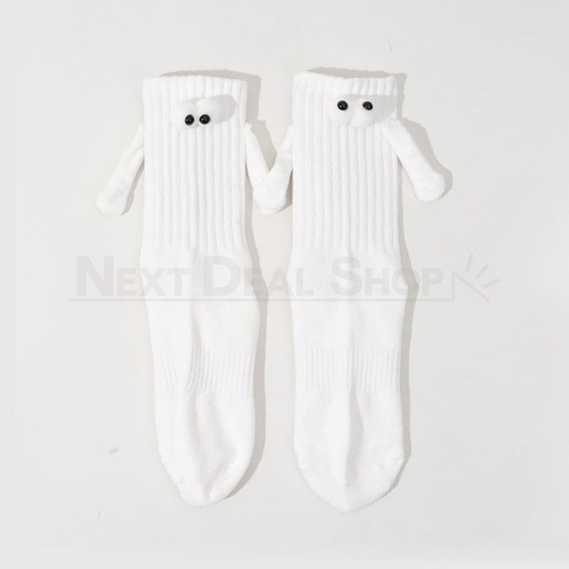 Magnetic Holding Hands Socks-Next Deal Shop-White-Next Deal Shop