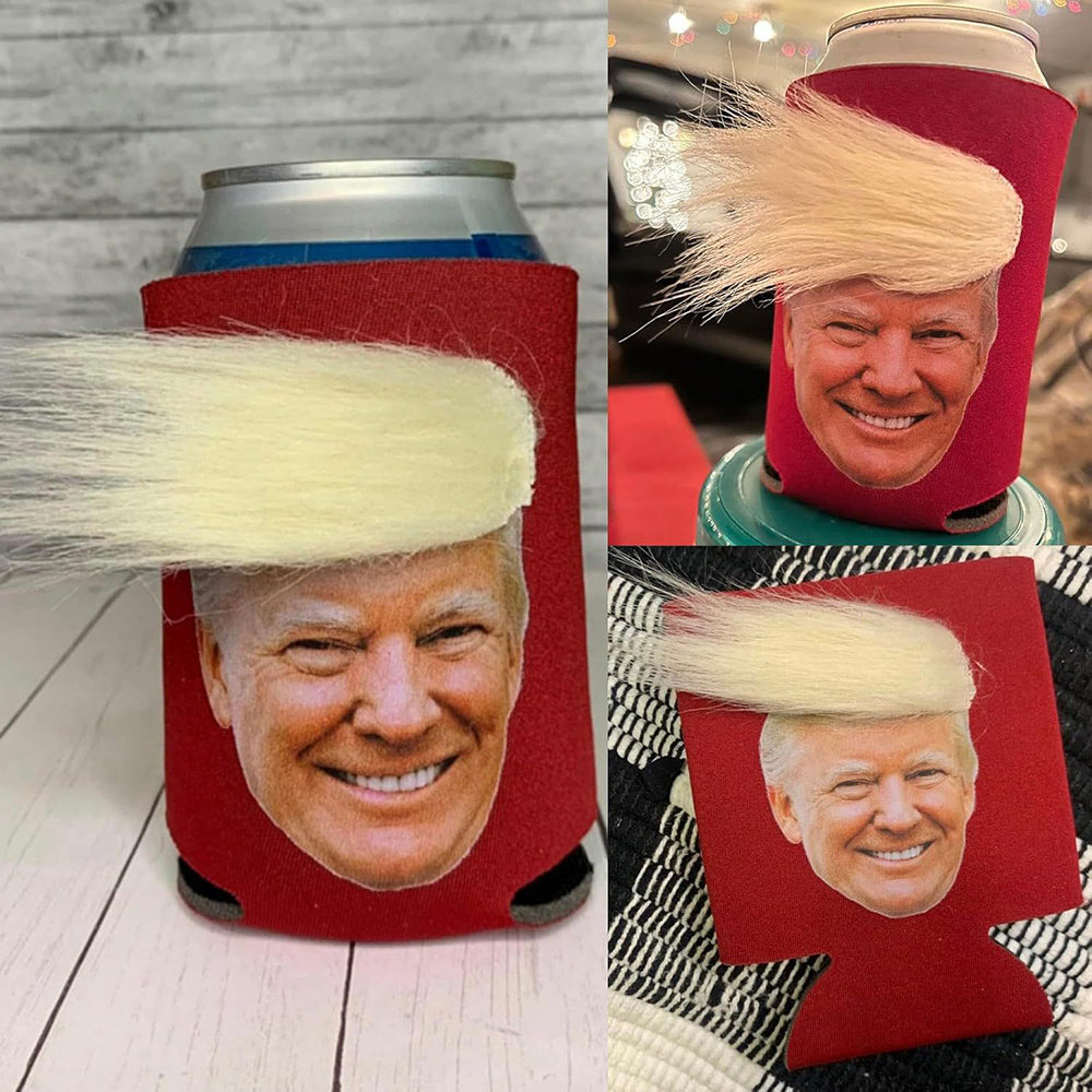 2 Pcs - Funny Can Cooler Sleeve with Hair