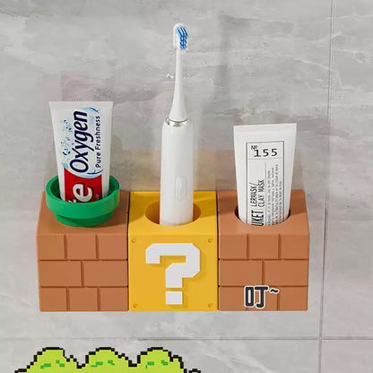 Retro Mario Block Toothbrush Holder-Next Deal Shop-Next Deal Shop