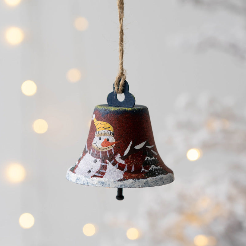 Rustic Christmas Hanging Bell-Next Deal Shop-Snowman-Next Deal Shop