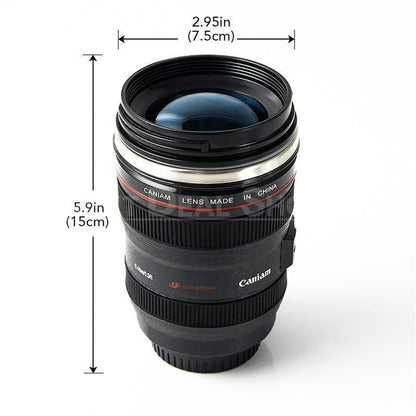 Stainless Steel Camera Lens Mug (11oz)-Next Deal Shop-Next Deal Shop