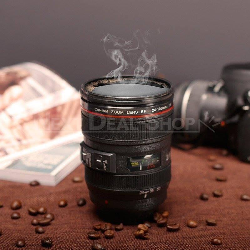 Stainless Steel Camera Lens Mug (11oz)-Next Deal Shop-Next Deal Shop