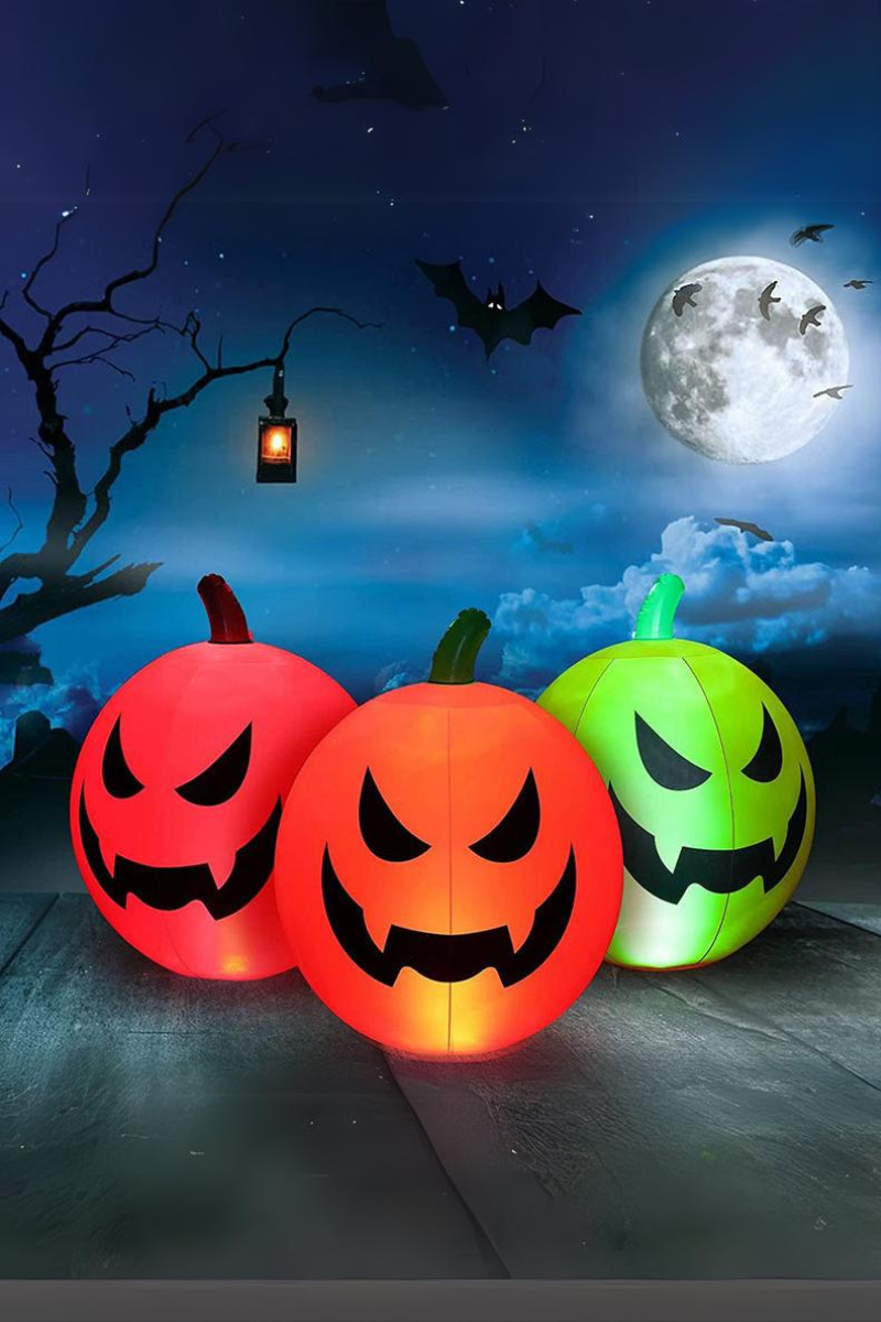 Giant 23.6 inch Halloween Inflatable LED Pumpkin Decoration