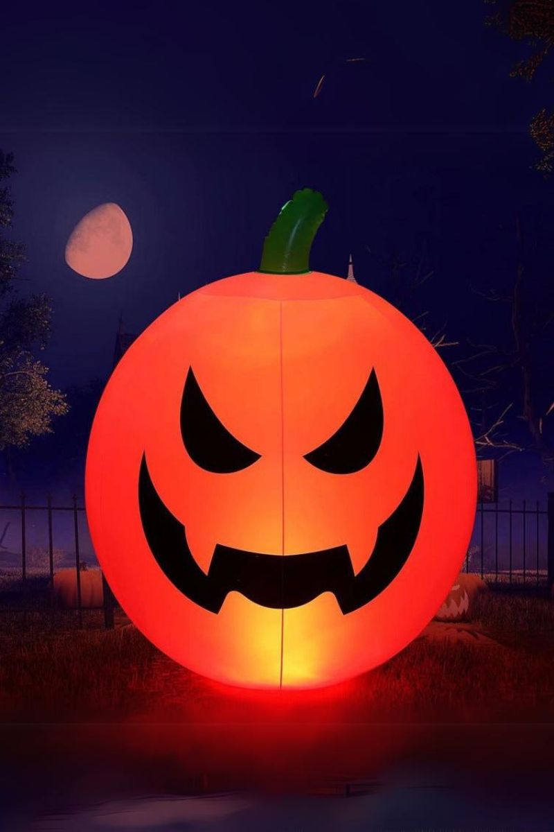 Giant 23.6 inch Halloween Inflatable LED Pumpkin Decoration